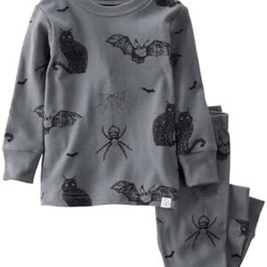 4T Little Planet by Carter's Gray and Black Halloween Pajama Set